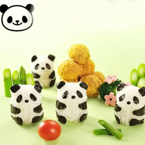 Punch Sushi Rice Ball Mold Onigiri Mould Nori Diy Maker Bento Tool Panda Shape 47331 1
