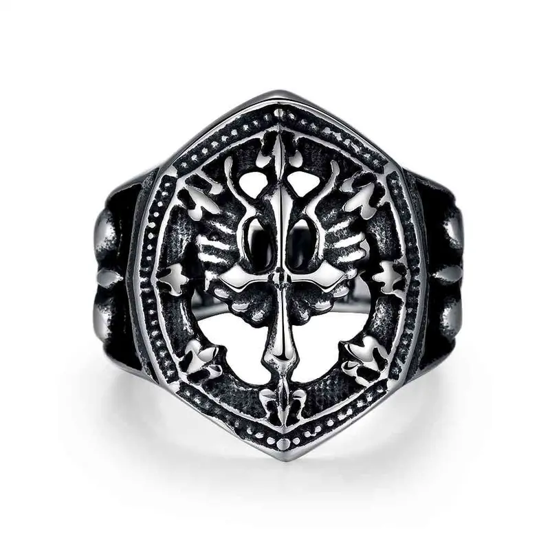 Punk Style Stainless Steel Rings For Men Irregular Cut Anel Feminino Jewellery Mayar227 1