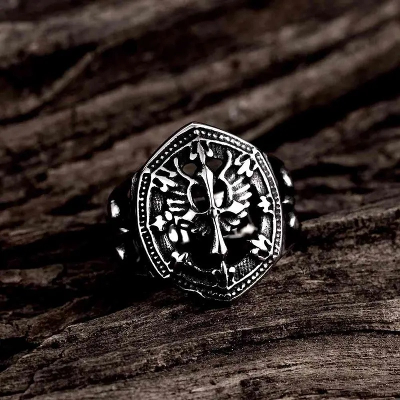 Punk Style Stainless Steel Rings For Men Irregular Cut Anel Feminino Jewellery Mayar227 3