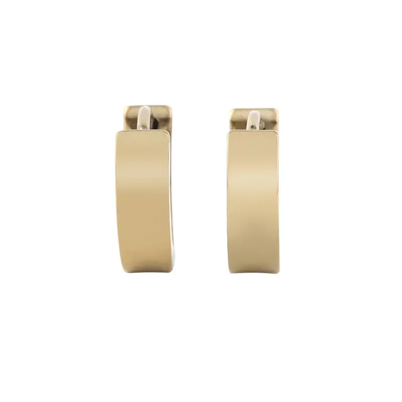 Punk Unique Coolstainless Steel Hoop Piercing Ear Earring Studs 2