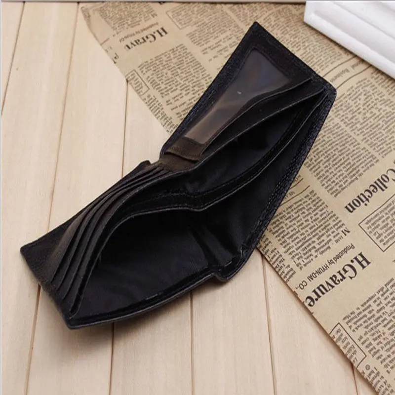 Purse Men's Wallet Black Clutch Pu Leather Wallets Business Design Unique Pattern Purse Man 2
