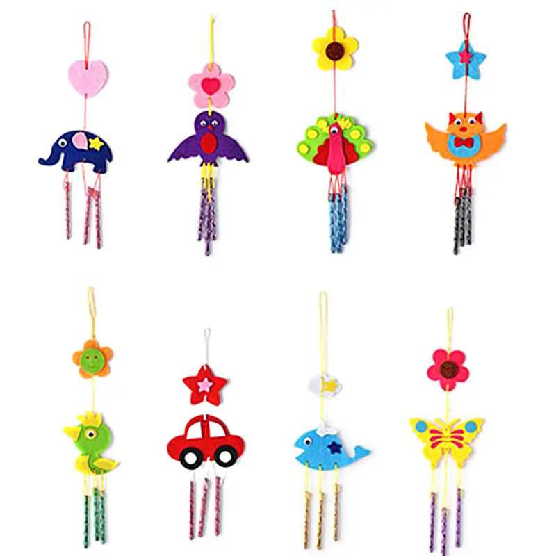 Puzzle Toys For Kids Campanula Wind Chime Kids Children Kindergarten Manual Arts Crafts Kits Diy Educational Toy Romly Sent 1