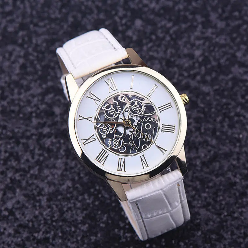 Quality Watch Men Sport Rome Digital Leather Band Analog Dial Quartz Wrist Watch Clock Relogio Masculino 3