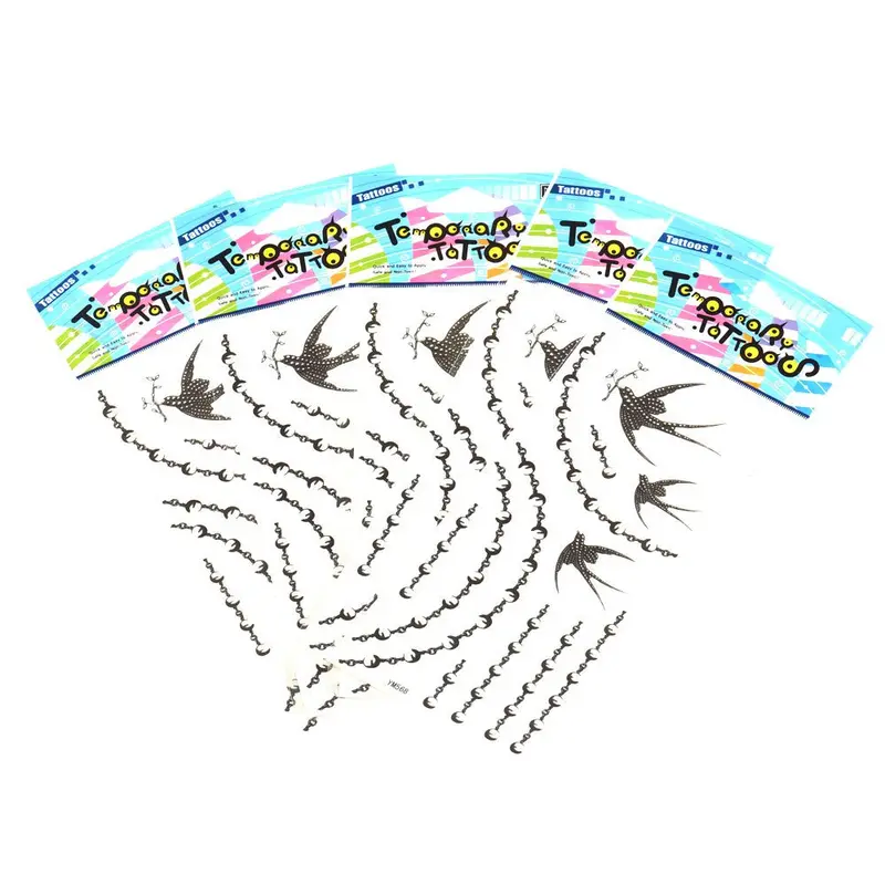 Quality Waterproof Originality Birds Fly Tattoo Stickers 1