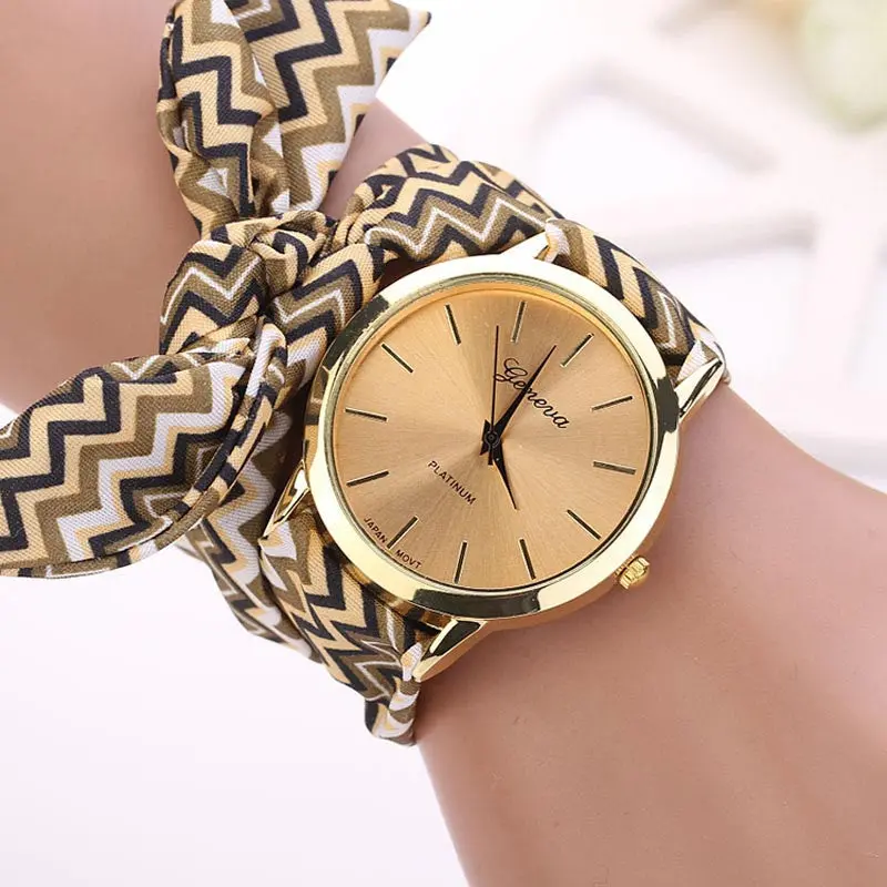Quartz Geneva Watch Leopard Color Women Wristwatches Time Women Dress Watches Relogios Femininos 2