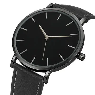Quartz Watch Men Top Luxury Relogio Masculino Military Army Pu Leather Band Business Simple Date Clock 1