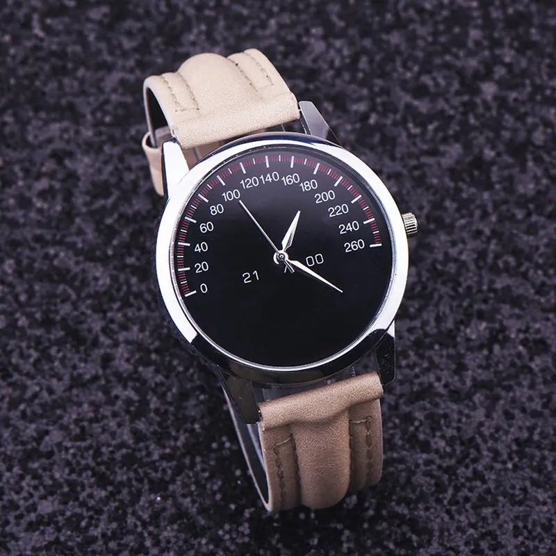 Quartz Watch Men Watches Top Luxury Famous Wristwatch Clock Faux Leather Quartzwatch Relogio Masculino 1