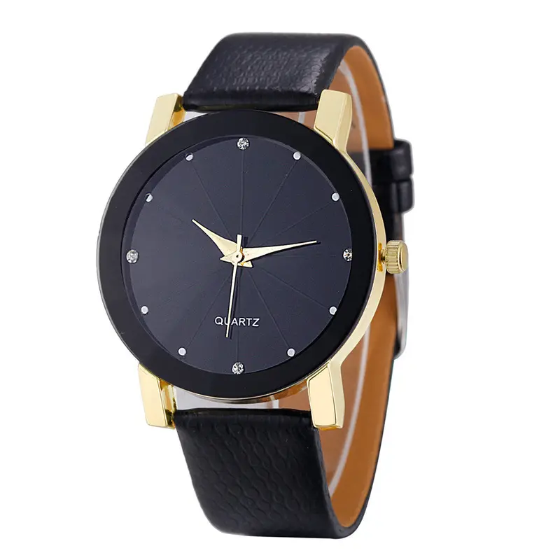 Quartz Watch Top Luxury Gold Military Army Relogio Masculino Dial Pu Leather Band Date Wrist Watches Men 1