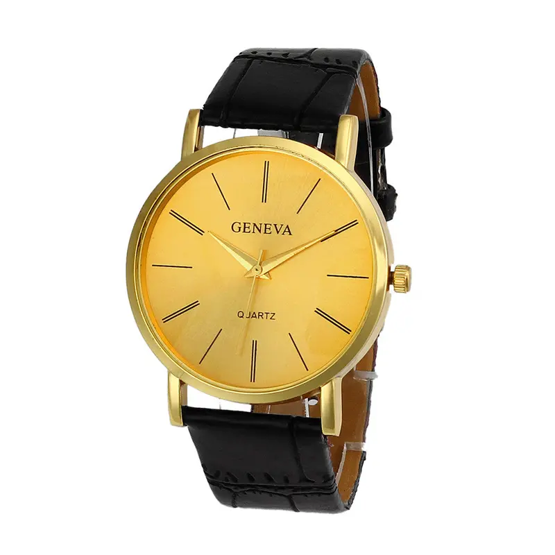 Quartz Watch Watch Women Gold Relogio Feminino Leather Analog Women Men Watch Casual Simple Reloj Montre 2