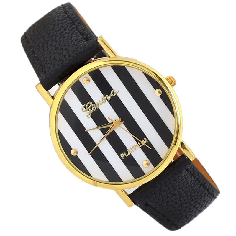 Quartz Watch Women Watches Luxury Wristwatch Clock Lady Montre Relogio Feminino Geneva Stripes Montre 1