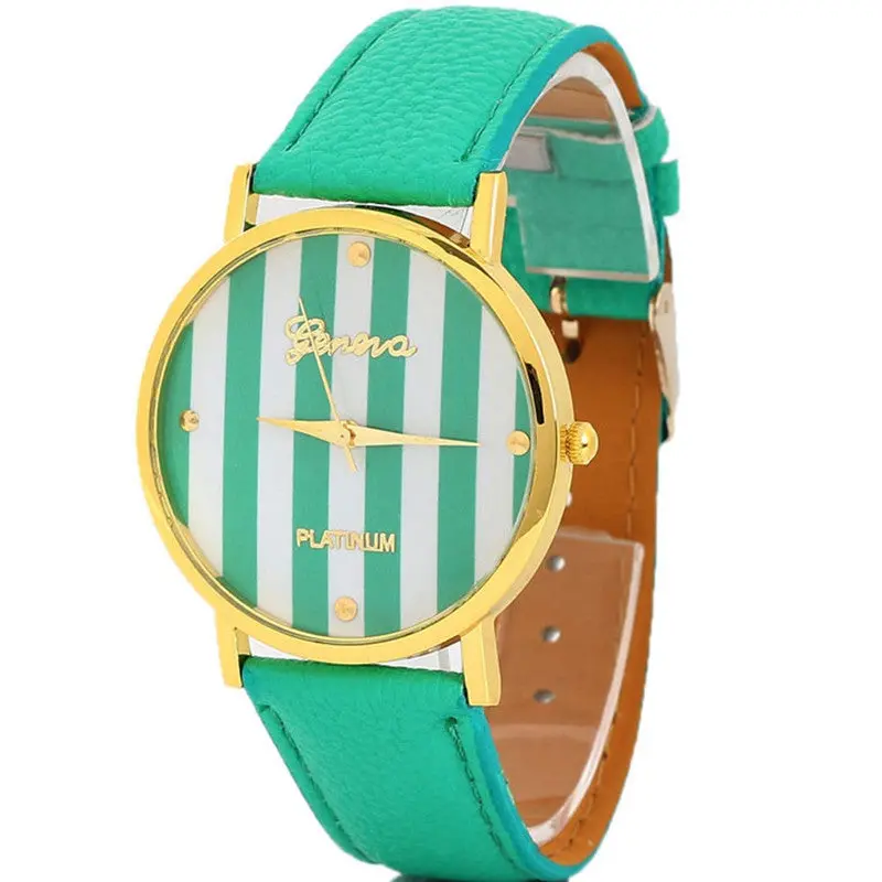 Quartz Watch Women Watches Luxury Wristwatch Clock Lady Montre Relogio Feminino Geneva Stripes Montre 3