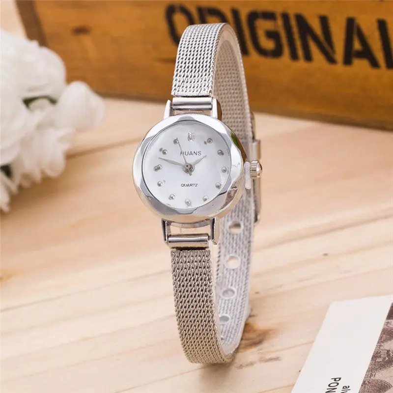 Quartz Watches Women Creative Gold Slim Strap Wristwatch Brief Design Elegance Quartz Lady Watches Feida 2