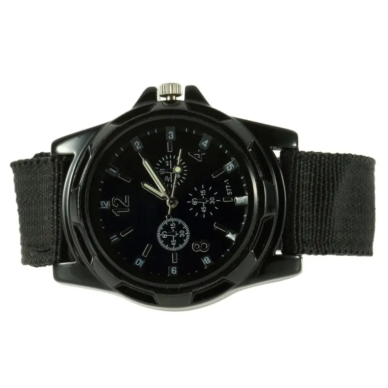 Quartz Wrist Watch Analogluminous Canvas Belt Army Military Sport Style 2