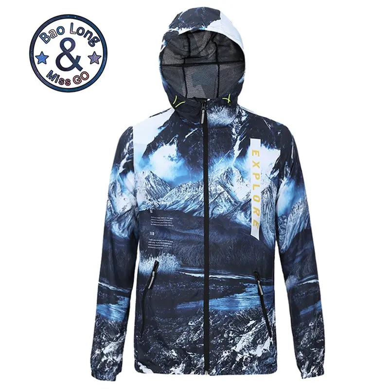 Quick-Dry Printing Thin Out-Coat Water And Wind Resistant Soft Jackets Suitable Traveling Ski 2