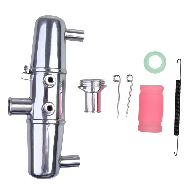 Rc Dual Exhaust Joint Tubing Upgrade For Hsp Hpi 1:8 Nitro Savage 4.6 5.9 18001P 1