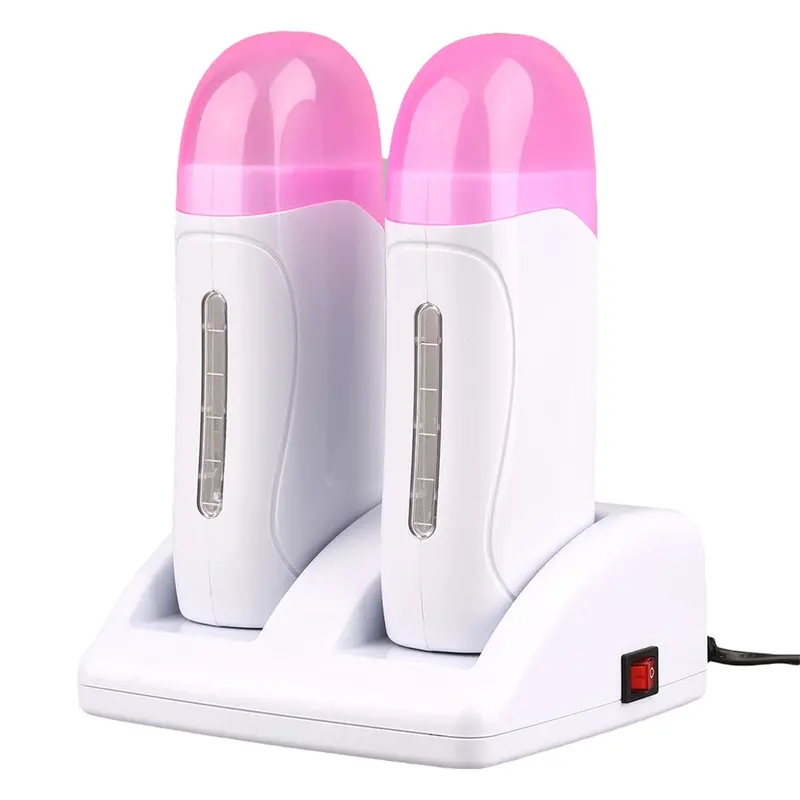 Rechargeable Double Depilatory Roll Wax Heater Waxingcartridge Hair Removal Warmer 1
