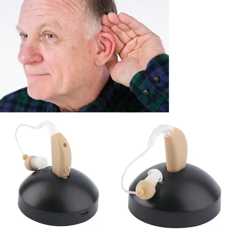 Rechargeable Hearing Aids Personal Sound Voice Amplifier Behind The Ear Quality 1