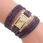 Rectangle Dial Analog Quartz Watch Women Leather Band Wrist Watch Relogio Feminino Feida 5