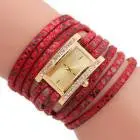 Rectangle Dial Analog Quartz Watch Women Leather Band Wrist Watch Relogio Feminino Feida 6