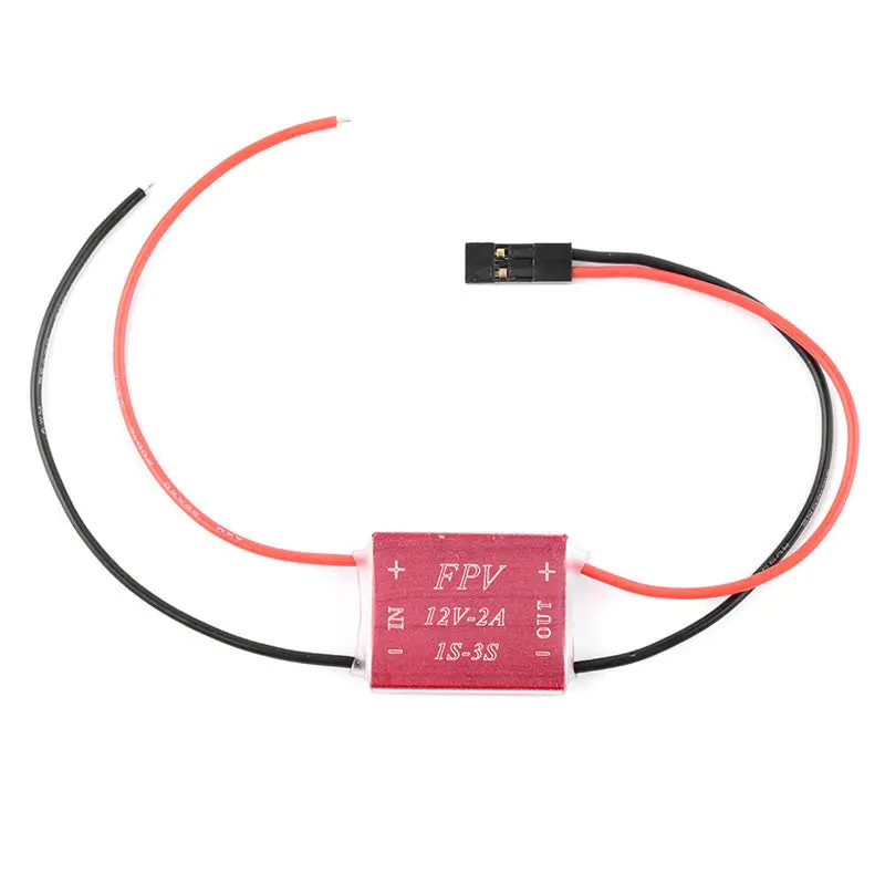 Red (1-3S) Aluminum Alloy Shell 12V/2A Boost Module For Multicopter 1