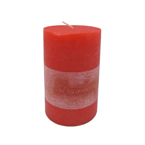 Red Real Circle Shape Paraffin Candles Romantic Scented Wedding Reception Event For Home Decoration 88889 1