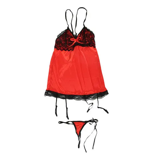 Red Sexy Bodysuit Jumpsuits Underwear Clothes Sexybackless Nightwear Sexy Lingerie Costumes Dress 1
