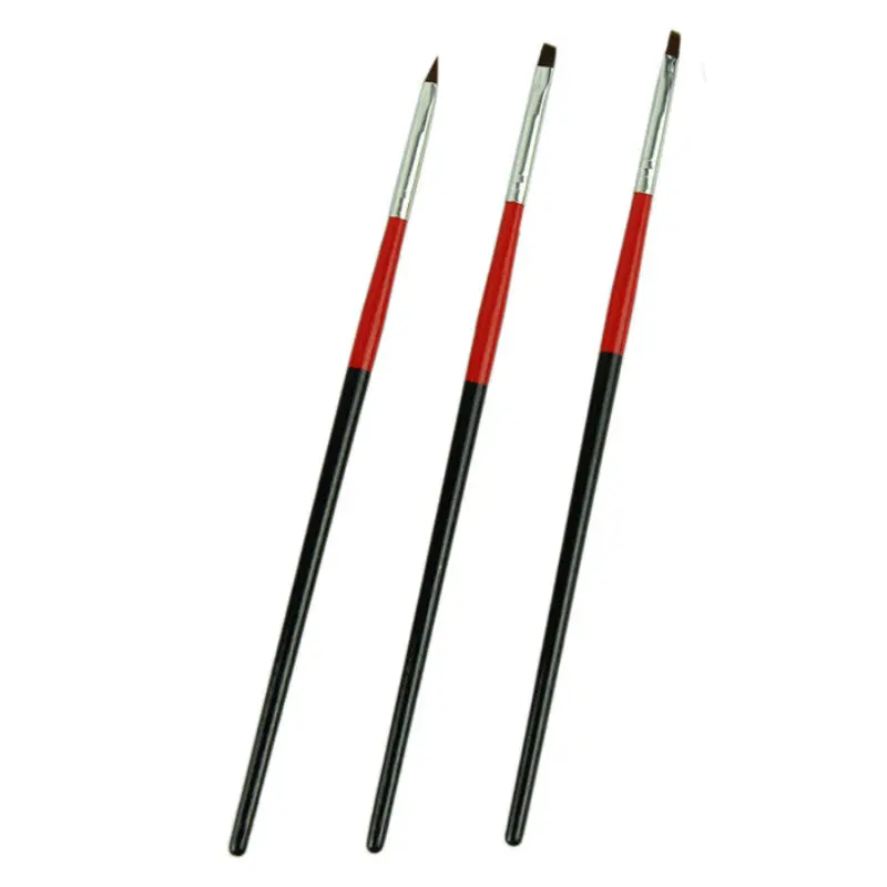 Red Soft Professional Pen Nail Art Brushes Tool 2