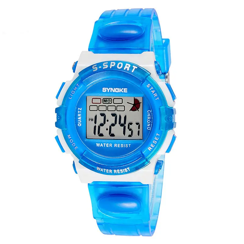 Relogio Candy Colors Kid Children Watches Rubber Digital Led Wristwatch Clock For Girls Kid Sport Student Montre Gift 1