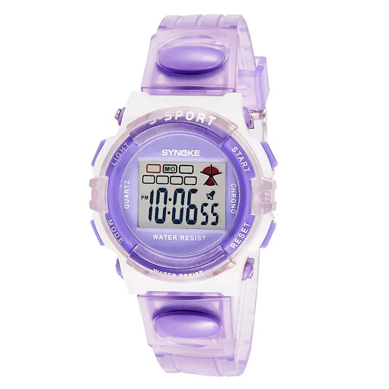 Relogio Candy Colors Kid Children Watches Rubber Digital Led Wristwatch Clock For Girls Kid Sport Student Montre Gift 3