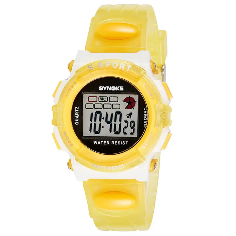 Relogio Candy Colors Kid Children Watches Rubber Digital Led Wristwatch Clock For Girls Kid Sport Student Montre Gift 4