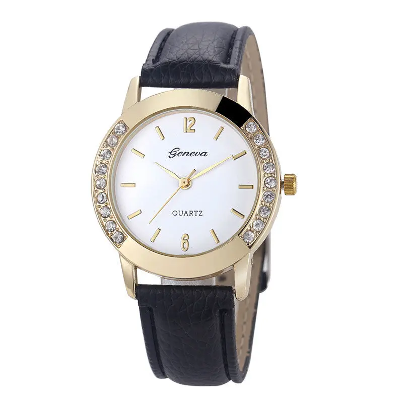 Relogio Feminino 6 Color Mint Green Clock Women Famous Casual Geneva Diamond Analog Leather Quartz Watch Montre 1