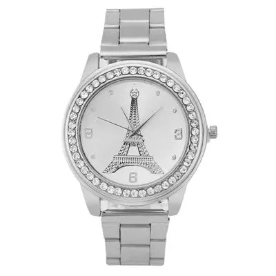 Relogio Feminino Date Clock Stainless Steel Watch Ladies Gold Silver Crystal Dress Watch Quartz Wristwatches 3