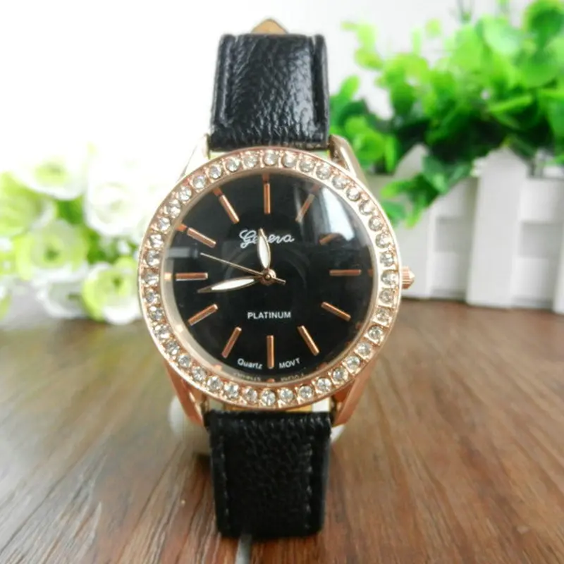 Relogio Feminino Date Day Clock Pu Leather Watch Ladies Casual Watch Quartz Clocks Hour Relojes 1