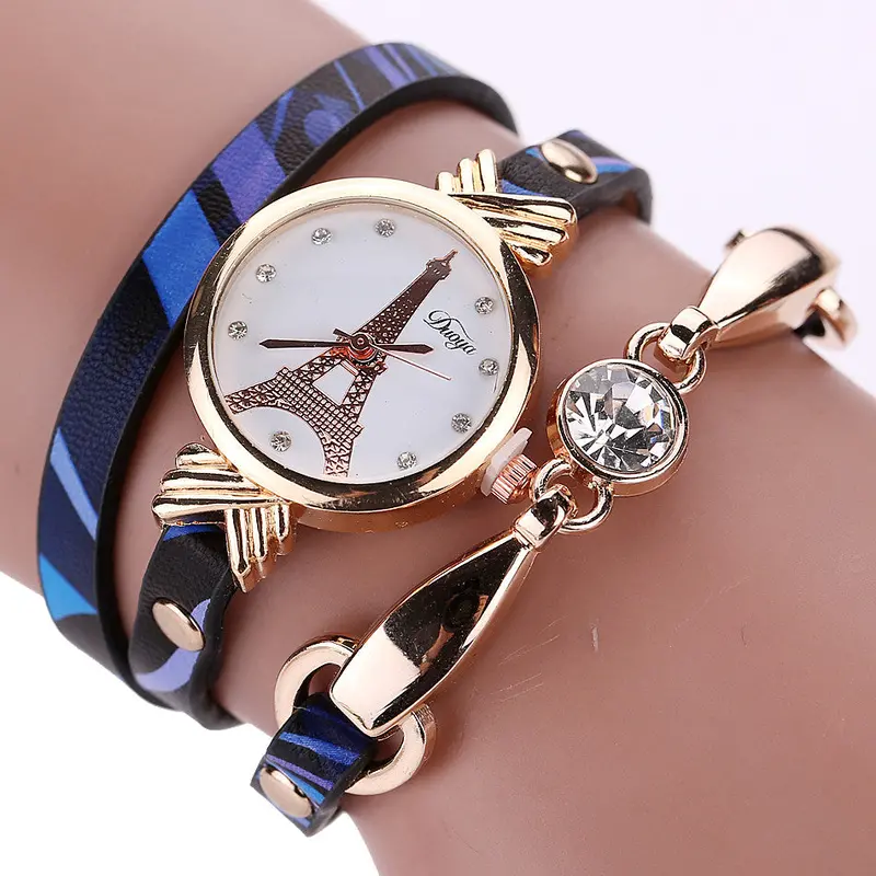 Relogio Feminino Ladies Watch Women Leather Stainless Steel Bracelet Quartz Dress Wrist Watch Relogios 1