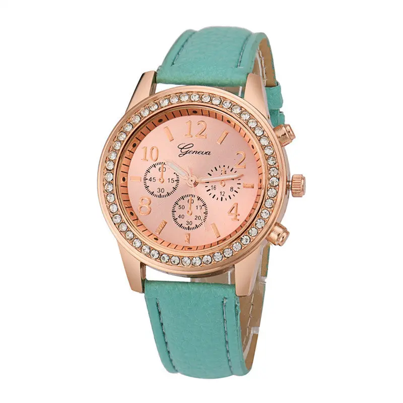 Relogio Feminino Luxury Roman Watches Women Crystal Bling Analog Quartz Wrist Watch Reloj Mujer Ladies Wathes Feida 2