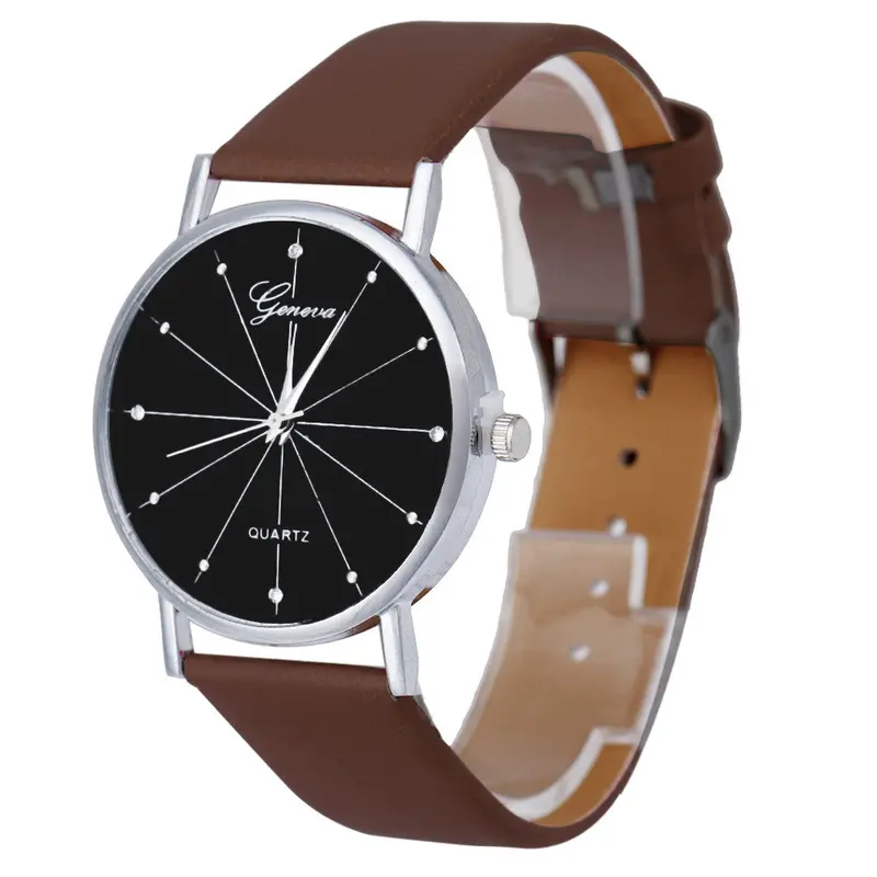 Relogio Feminino Women Analog Quartz Dial Hour Digital Watch Leather Wristwatch Reloj Mujer Round Case Time Clock Best Gift 1