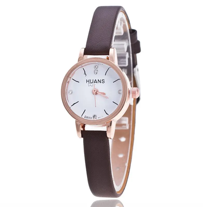 Relogio Feminino Women Analog Quartz Dial Hour Digital Watch Leather Wristwatch Reloj Mujer Round Case Time Clock Lady Gift 2