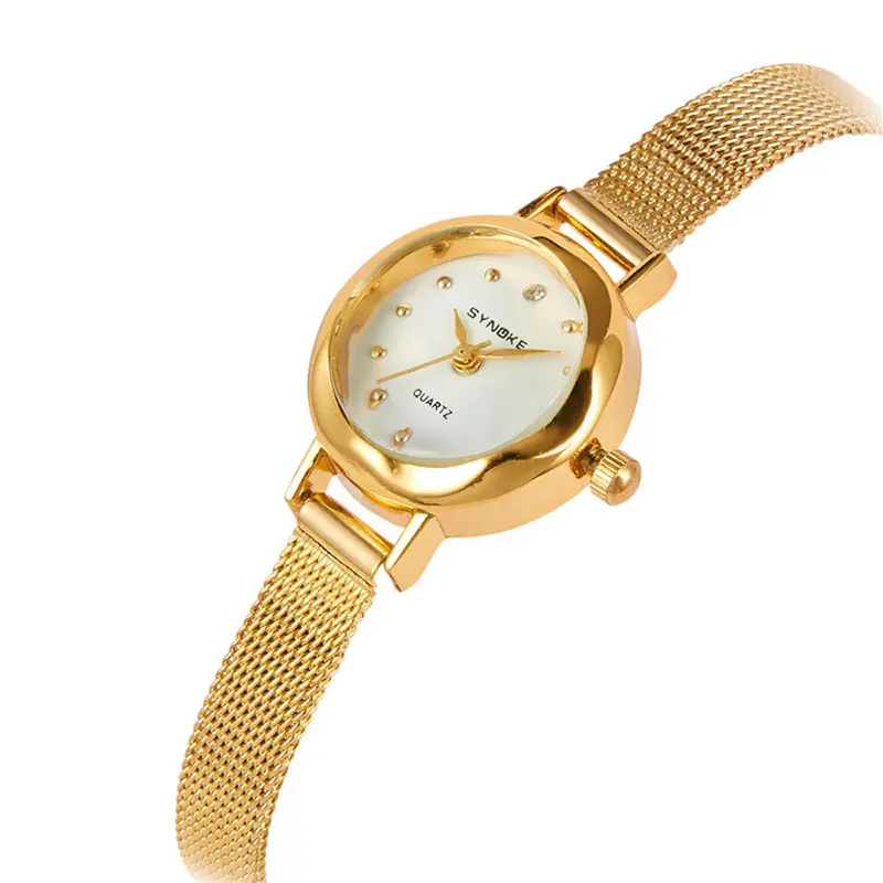 Relogio Feminino Women Gold Luxury Dress Watch Steel Case Girl Quartz Wrist Watch Feida 1