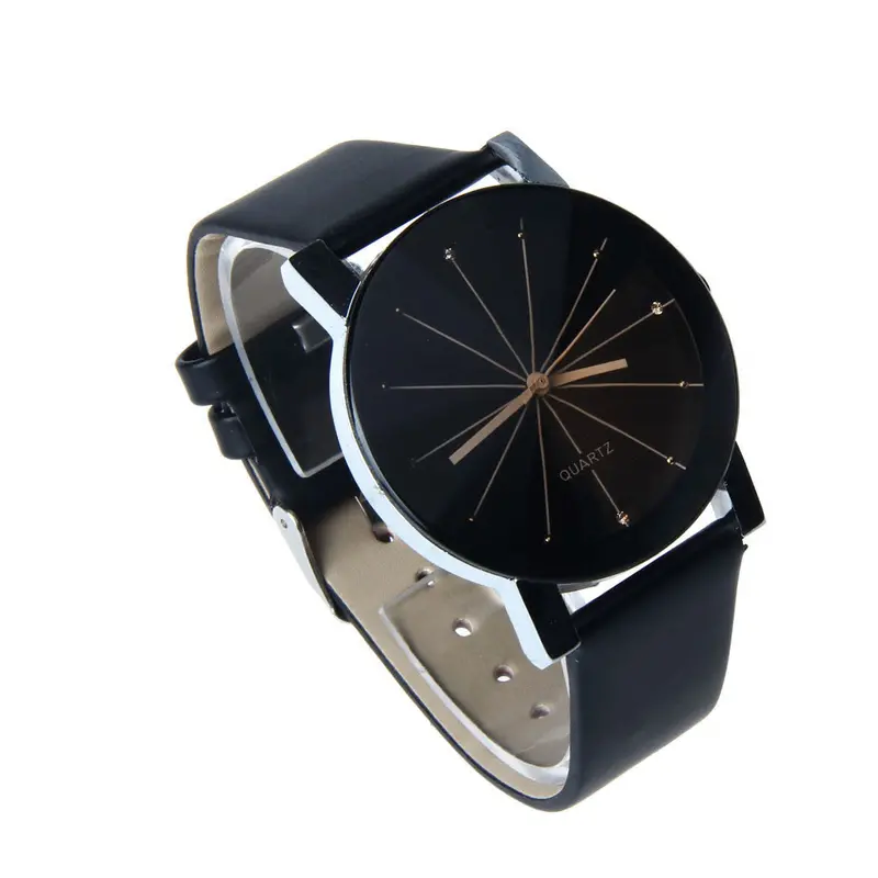 Relogio Feminino Women Men Analog Quartz Clock Hour Watch Leather Wristwatch Reloj Mujer Round Case Time Clock Gift 1
