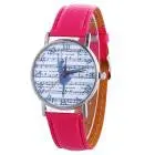 Relogio Masculino De Luxo Music Spectrum Pattern Women Colored Pu Leather Watch Horloge Fast Shipping Feida 5