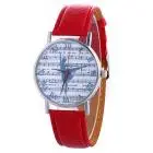 Relogio Masculino De Luxo Music Spectrum Pattern Women Colored Pu Leather Watch Horloge Fast Shipping Feida 6