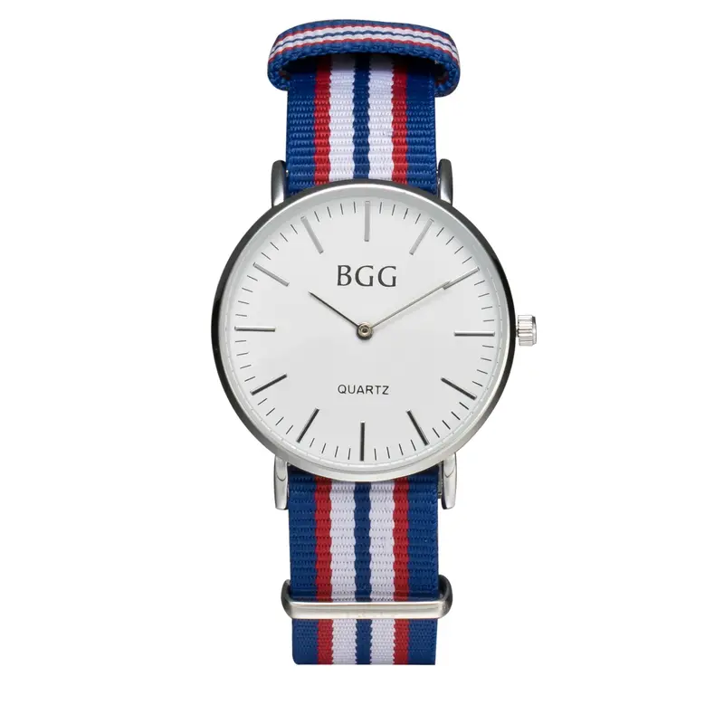 Relogio Masculino Famous Watches Thin Dial Siamese Canvas Band Analog Quartz Wrist Watch Watches Feida 1