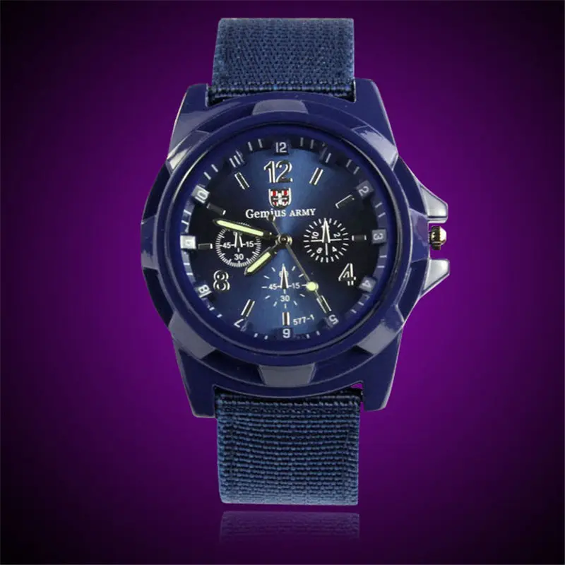 Relogio Masculino Gemius Army Racing Force Military Sport Men Officer Fabric Band Watch Saat Fastshipping Feida 1