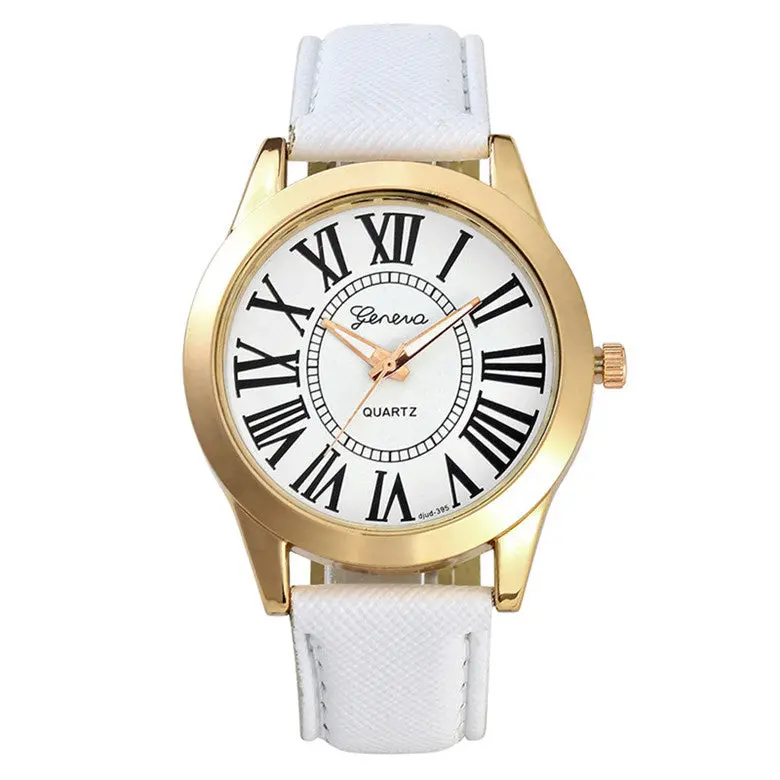 Relogio Masculino Geneva Leather Watch Men Analog Quartz Wrist Watch Famous Mens Wristwatch Feida 2