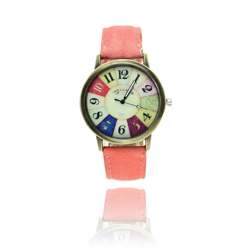 Relogio Masculino Harajuku Graffiti Pattern Watch Men Leather Band Analog Quartz Vogue Wrist Watches Reloj Hombre 5