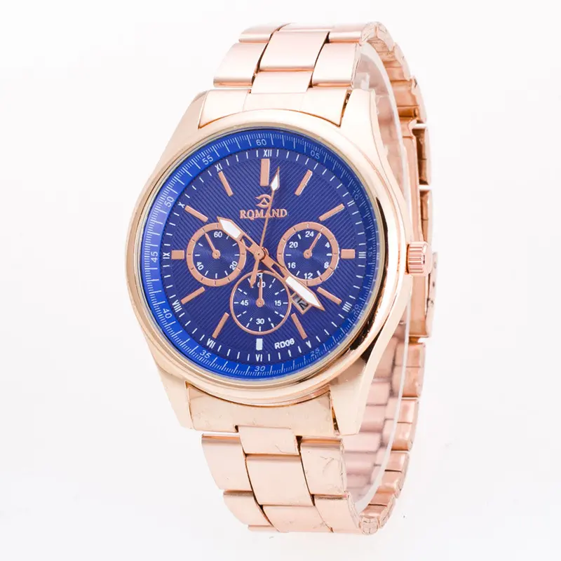 Relogio Masculino Mens Watches Top Luxury Gold Stainless Steel Belt Sport Business Quartz Watch Wristwatches 2