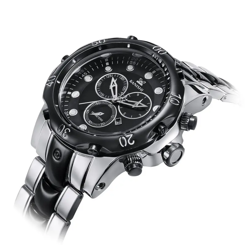 Relogio Masculino Mens Watches Top Luxury Kanishi Man Sports Business Etiquette Quartz Watch Watches Feida 2