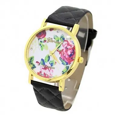 Relogio Watch Women Watches Famous Geneva Crystal Quartzwatch Vintage Casual Analog Bracelet Clock 8 Colors 1