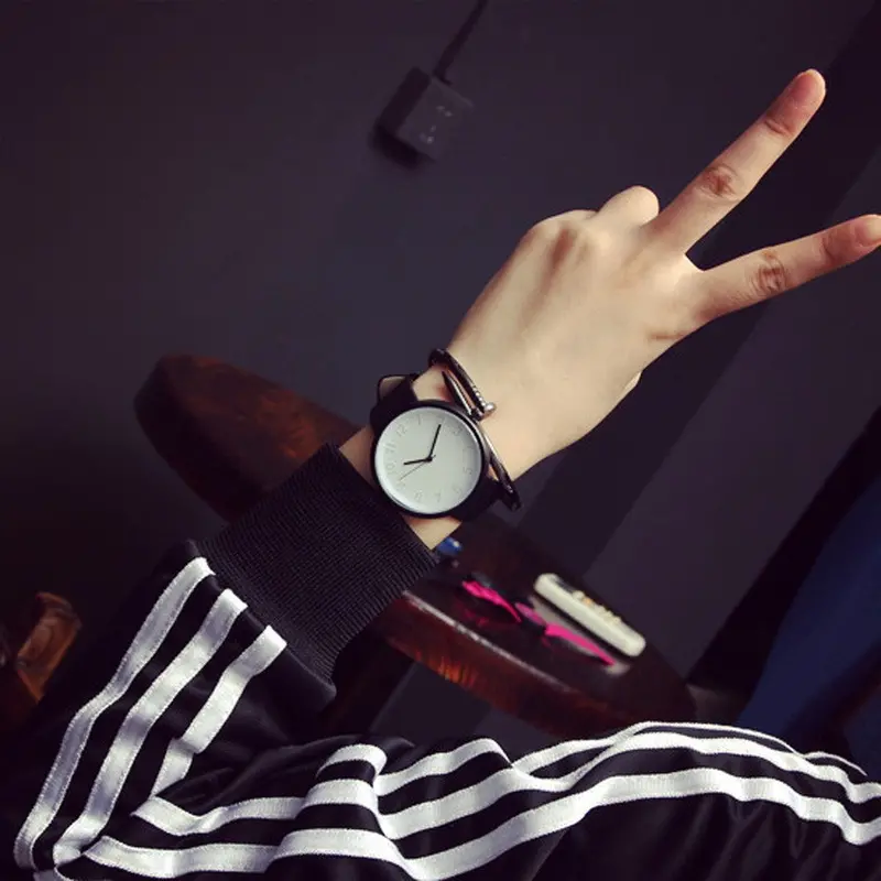 Relogio Women Watches Women Faux Leather Relojes Sport Simple Casual Wristwatch Montre Relojes Mujer Relogio 2