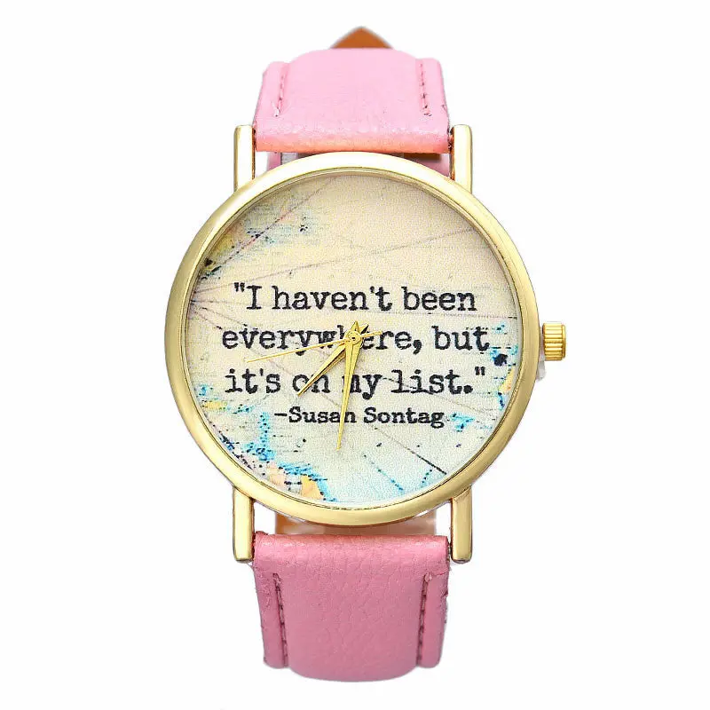 Reloj English Letters Women Men Watch Dress Clocks Leather Band Analog Quartz Wristwatch Luxury Relogio 3